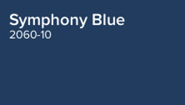 Benjamin Moore “Symphony Blue” April 2019